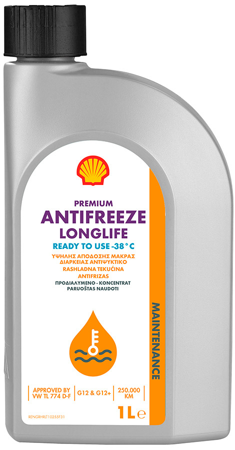 Антифриз Шелл Premium LL 1л (готовий G12+ Черв.) (шт.) — Купить ...