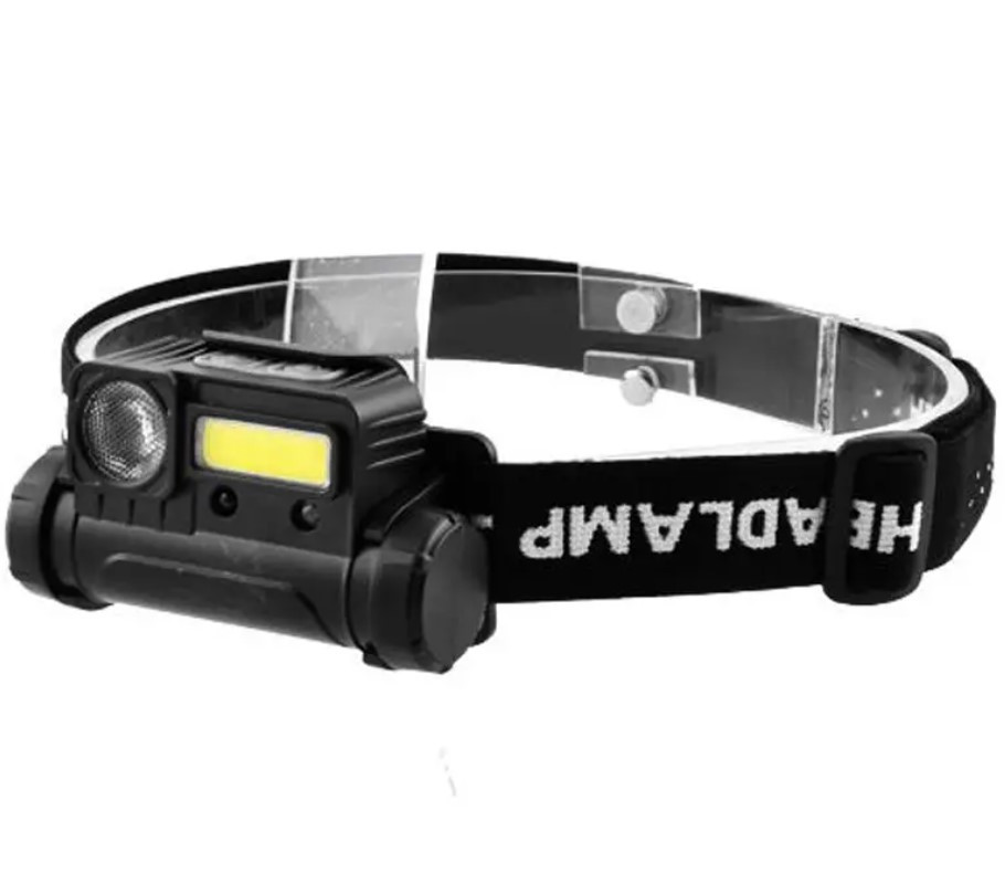 Фонтар налобний BL-123 COB з USB зарядкою 8137, фото 1