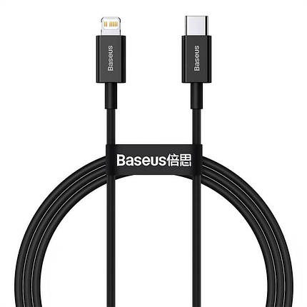 Кабель BASEUS Superior CATLYS-A03 Type-C Lightning 20W, 1 м, чорний, фото 1