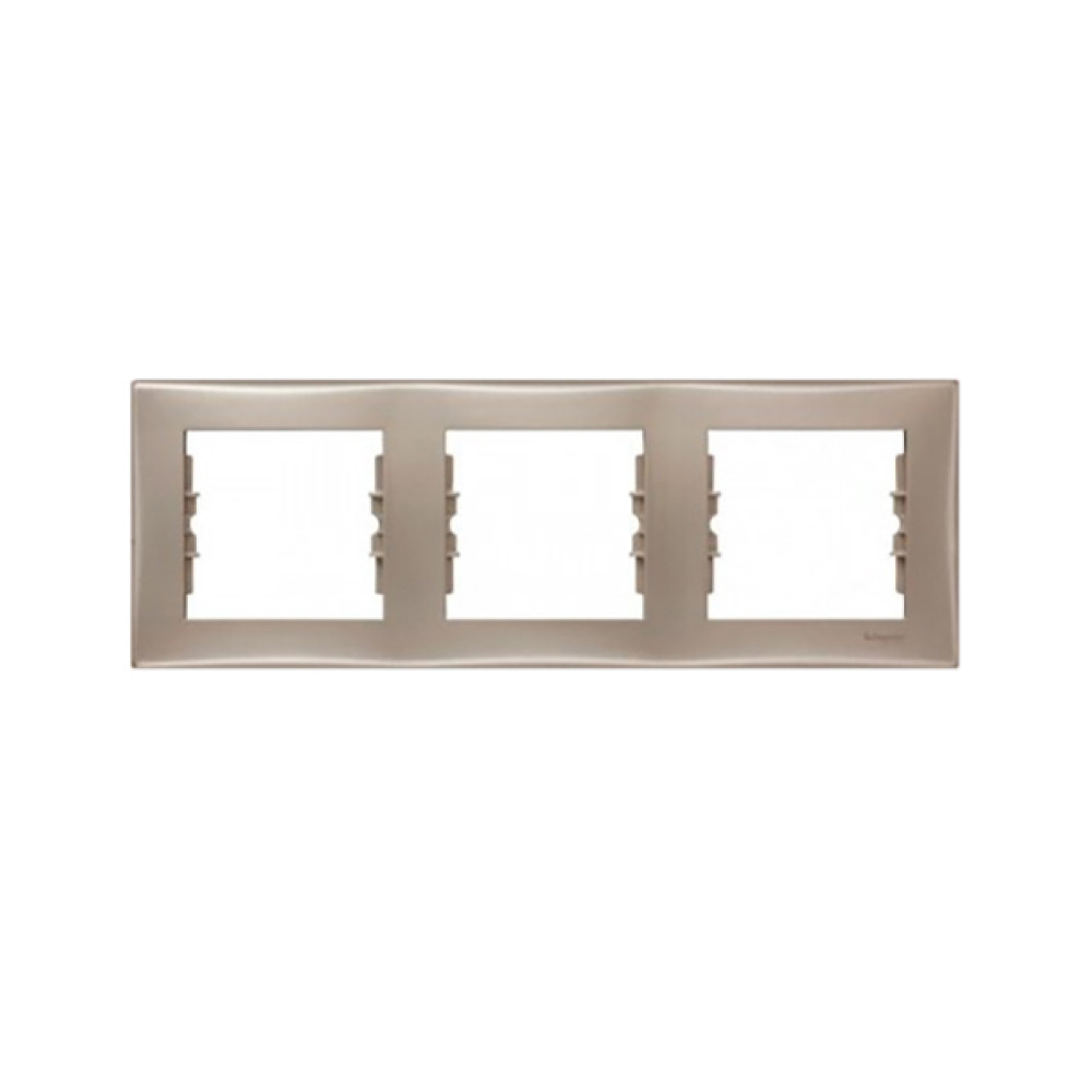 Рамка Schneider Electric Sedna титан 3-кратна SDN5800568