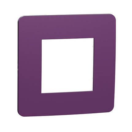 Рамка Schneider Electric Unica New Studio Color лілово/бежева одномісна NU280215, фото 1