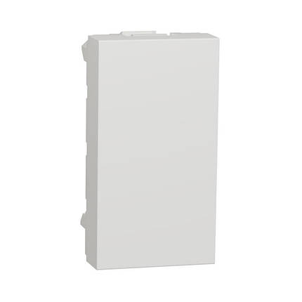 Заглушка Schneider Electric Unica New біла 1-модульна NU986518, фото 1