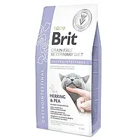 Сухой беззерновой корм для кошек диета при гастроэнтерите Brit Veterinary Diet Cat Gastrointestinal 2 кг