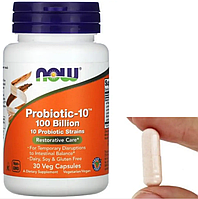 Пробиотики Now Foods Probiotic-10 100 Billion 30 капсул