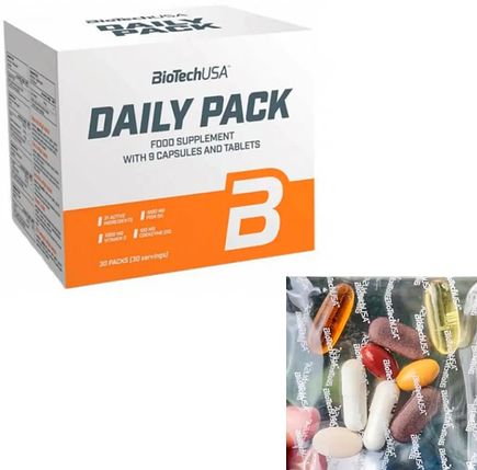 Комплекс вітамінів і мінералів BioTech Daily Pack 30 пак, фото 2