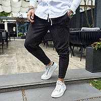 Мужские брюки классические зауженные, штаны молодежные приталенные, модные брюки повседневные