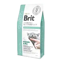 Сухой беззерновой корм для кошек диета при МКБ Brit Veterinary Diet Cat Struvite 2 кг