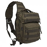 Тактический однолямочный рюкзак Mil-Tec One Strap Assault 10 л. Olive (14059101)