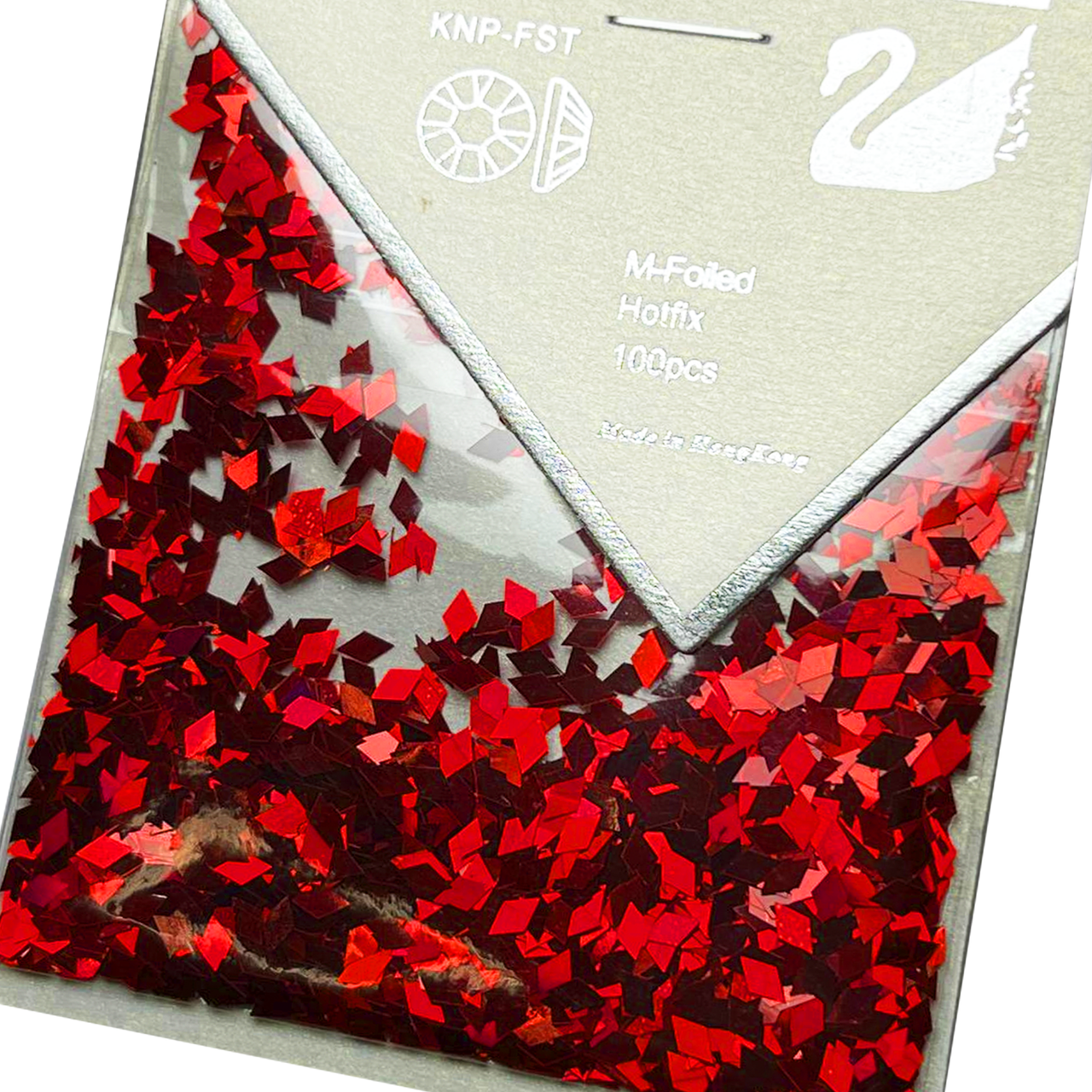 Ромби для декору 100 шт. червоні
