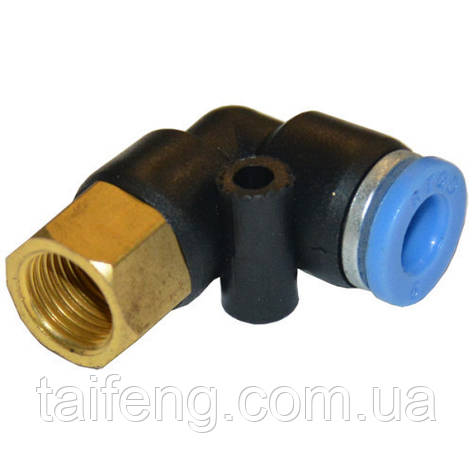 З'єднання цангове Г-подібне 8 мм*1/8" AIRKRAFT SPLF08-01, фото 1