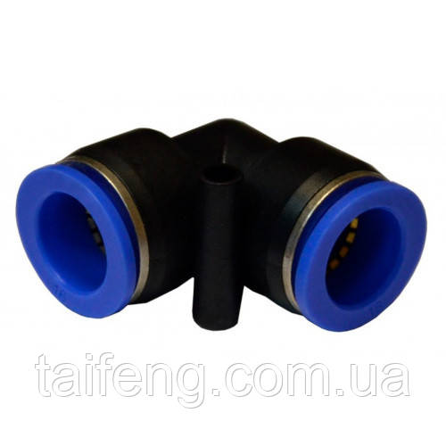 З'єднання цангове для шлангів PU/PR (Г-обр., шланг) 4 мм AIRKRAFT SPV04