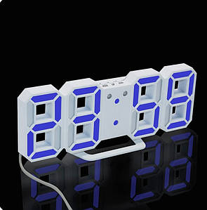 Настінні годинники світлодіодні цифрові багатофункціональні (синій)