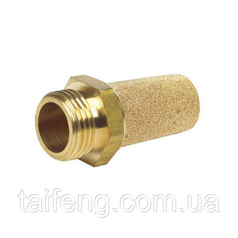 Глушник звуку пневматичний латунний 1/4" AIRKRAFT SFSC-02, фото 1