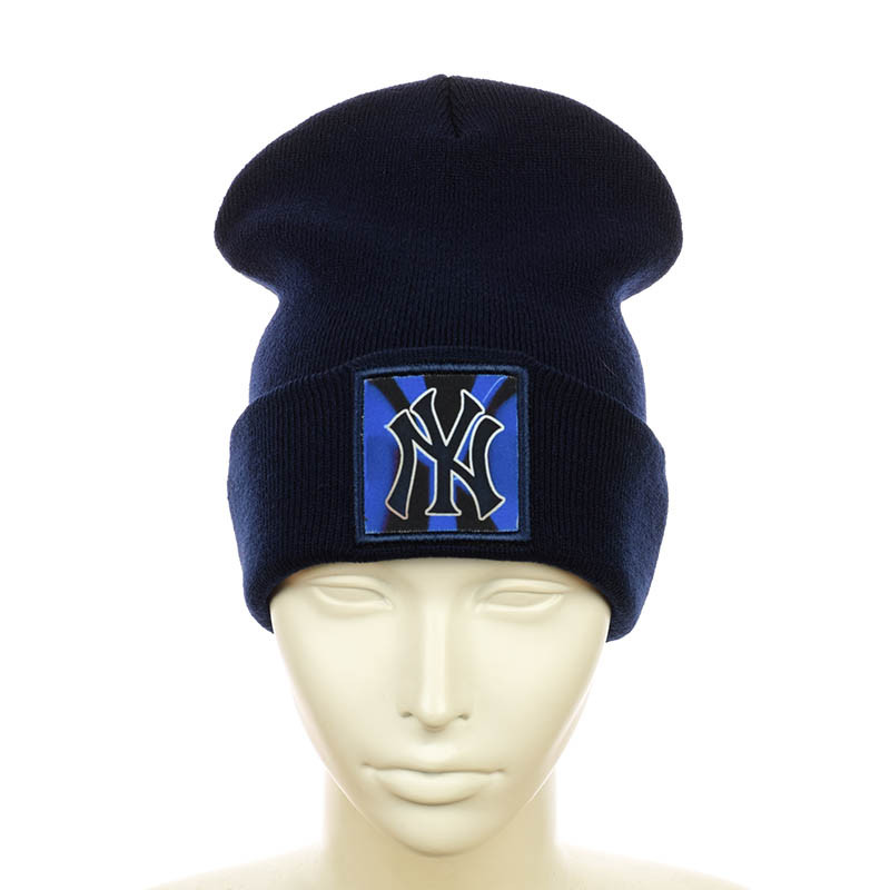 Шапка з нашивкою "New York" темно-синій