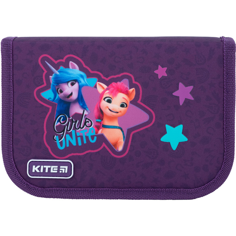 Пенал для дівчинки Kite My Little Pony LP22-622, 1 відділення, 2 закоти
