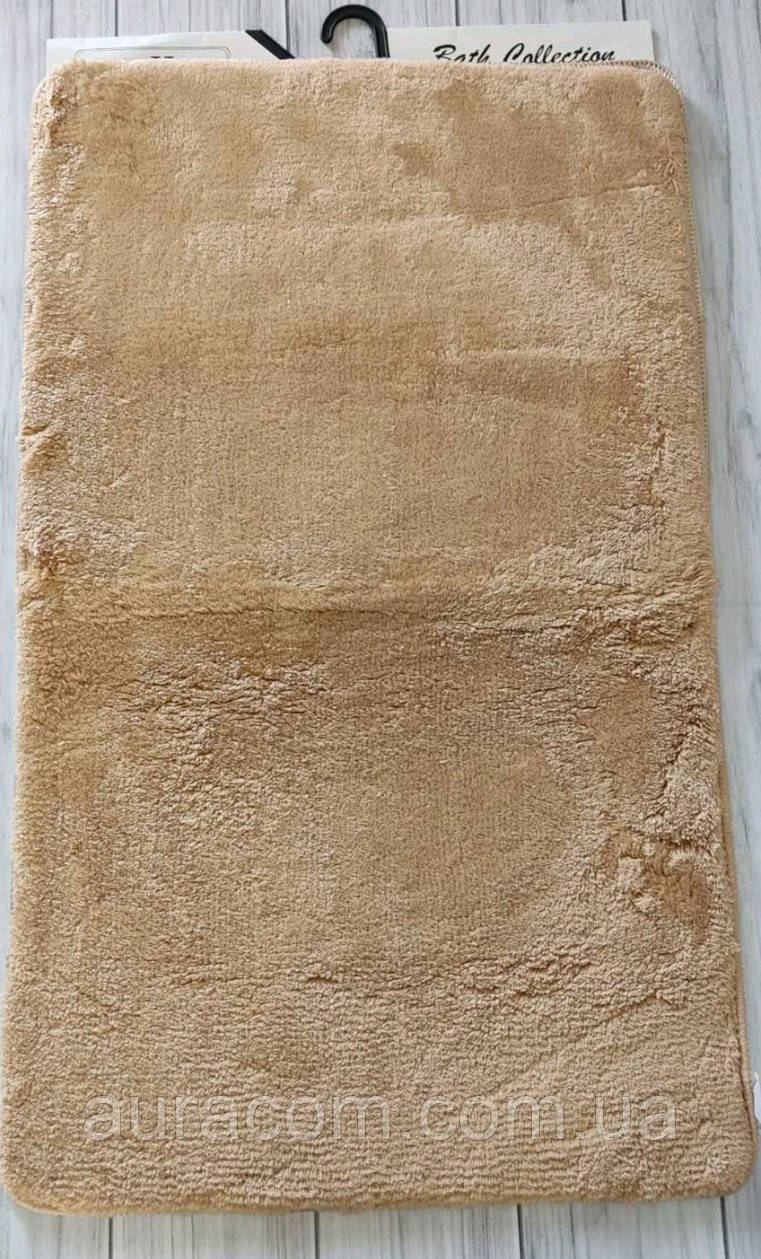 Бежевий набір килимків з двох штук, для ванної, Туреччина, фото 1