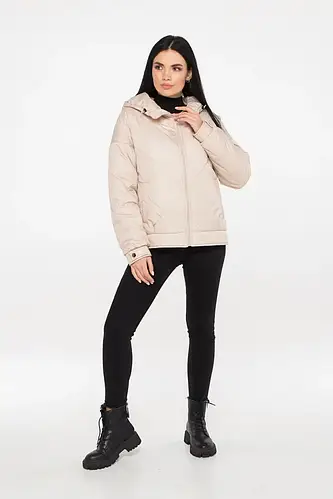 Женская демисезонная куртка молодежная 44-52 бежевый, цена 1600 грн ...