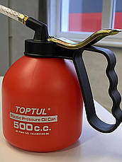 Маслянка важільна пластикова TOPTUL 500 мл гнучкий наконечник NCAB0150, фото 3