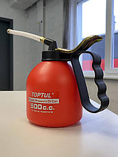 Маслянка важільна пластикова TOPTUL 500 мл гнучкий наконечник NCAB0150, фото 4