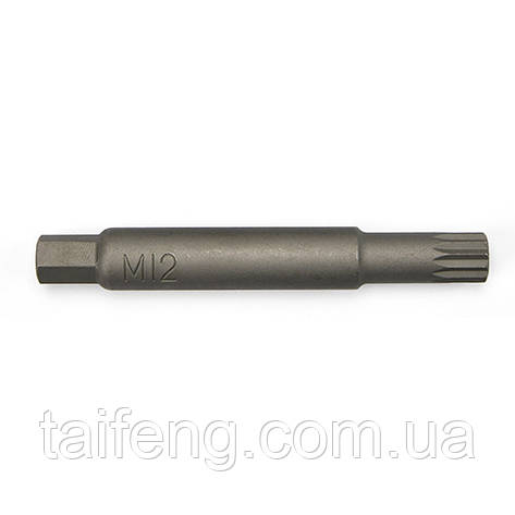 Насадка SPLINE M12 для розбирання стійок L 100 мм TOPTUL JEAW0412, фото 1