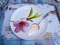 Лопатка для торта антикварная Хильдесхаймская роза. Серебрение 100, Клеймо