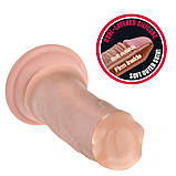 Фалоїмітатор на присоску Dual-Layered Silicone Cock, фото 4