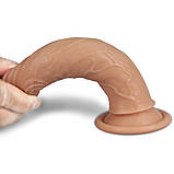 Фалоїмітатор на присоску Dual-Layered Silicone Cock, фото 5