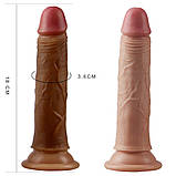 Фалоїмітатор на присоску Dual-Layered Silicone Cock, фото 7
