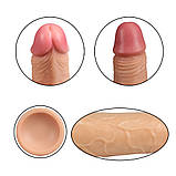 Фалоїмітатор на присоску Dual-Layered Silicone Cock, фото 8