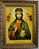 Ікона з бурштину Ісус Христос і-30 Господь Вседержитель (пара з Призри на смиренність і-29) Гранд Презент