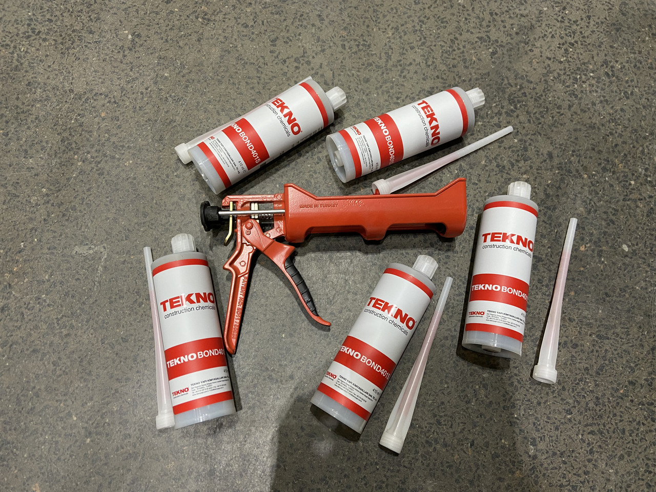 5шт. + пістолет, епоксидний хімічний анкер Teknobond 401 S 410 мл., фото 1