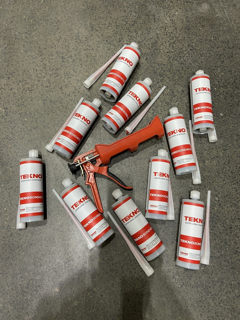 10шт. + пістолет, епоксидний хімічний анкер Teknobond 401 S 410 мл., фото 1