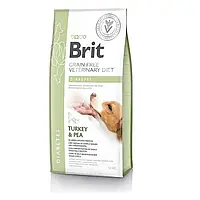 Сухой корм беззерновая диета для собак при диабете Brit Veterinary Diet Dog Diabetes с идейкой и горохом 12 КГ