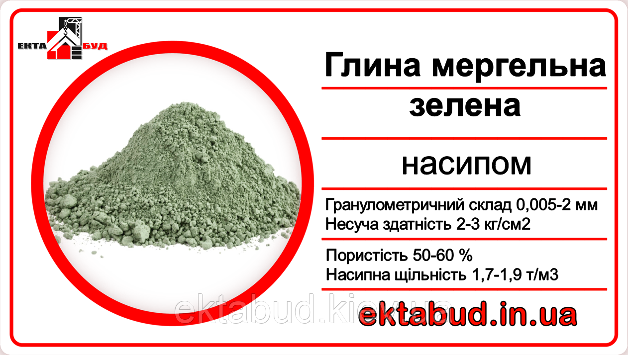 Глина мергельна зелена