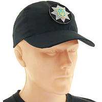 Бейсболка черная с кокардой «Полиция» Rip-Stop 7867