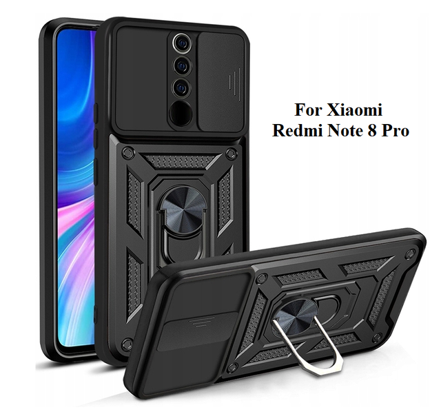 Ударостійкий чохол Camshield Serge Ring for Magnet для Xiaomi Redmi Note 8 Pro Ударостійкий чохол Camshield Serge Ring for Magnet для Xiaomi Redmi Note 8 Pro