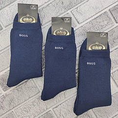 Шкарпетки чоловічі високі зимові з махрою р.27 сині х/б EKO Україна 20037253