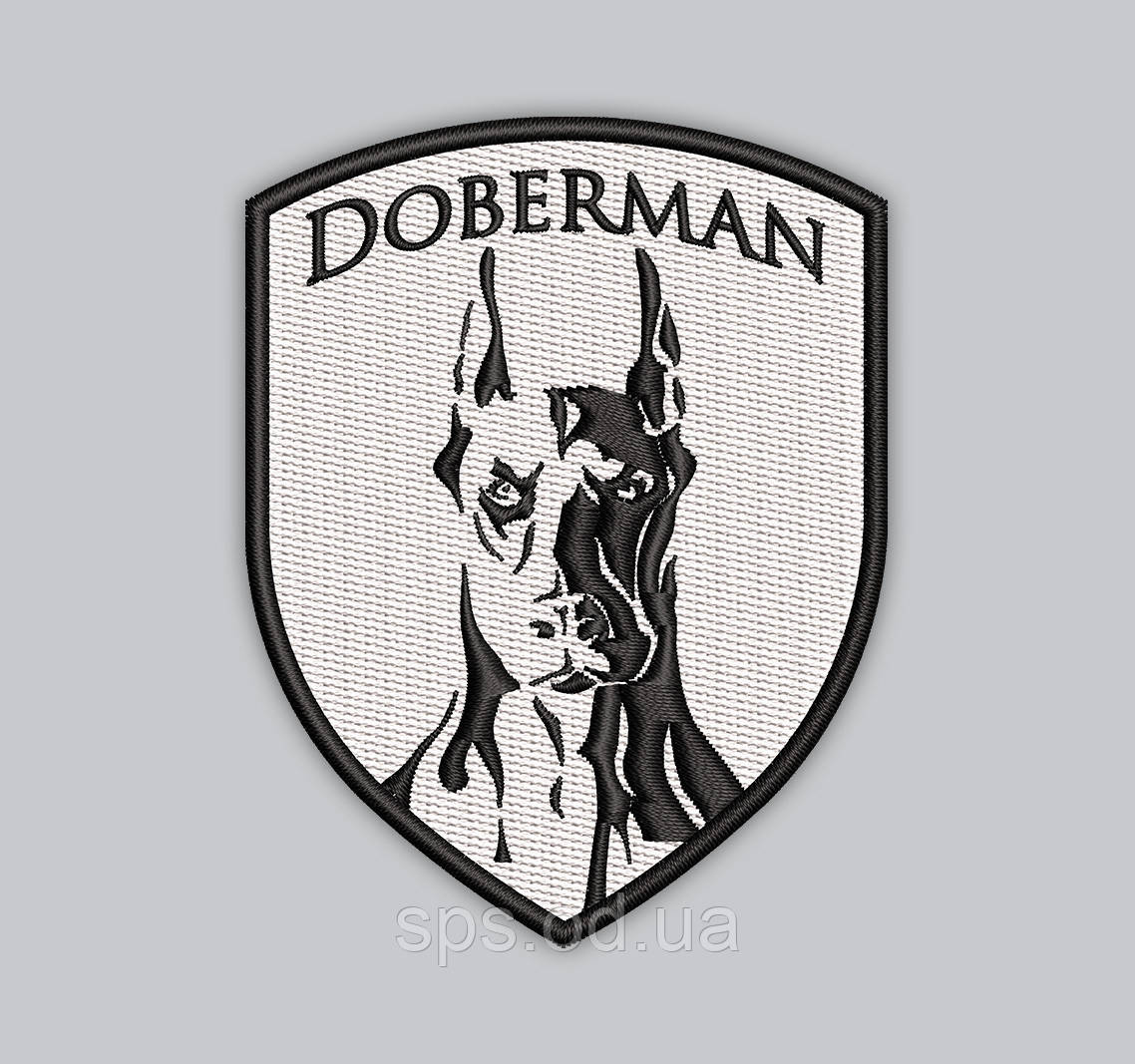 Шеврон Doberman Доберман 8*7 см, фото 1