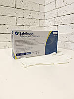 Нитриловые перчатки Medicom SafeTouch Platinum, размер М, белые, 100 шт