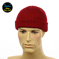 Молодежная шапка мини-бини - Красный