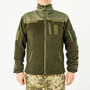 Кофта флісова комбінована з плащівкою, колір олива,піксель,чорна, з липучками, 46,48,50,52,54,56р-р