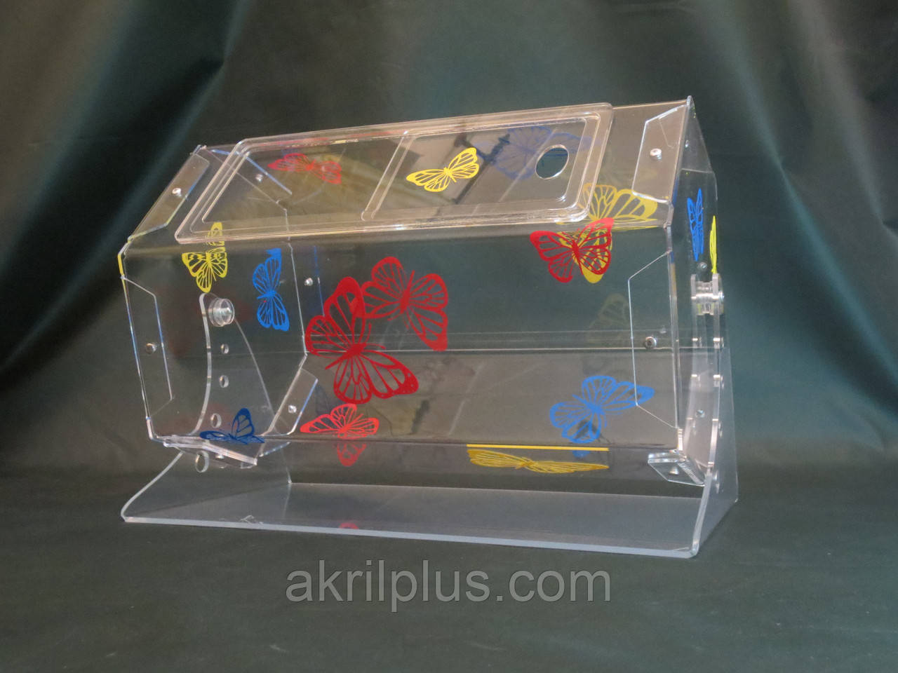 Лотерейний барабан для розіграшів на 15 л кольоровий з наклейками, фото 1