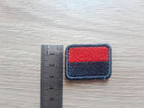 Шеврон Прапор УПА червоно-чорний з окантовкой, фото 3