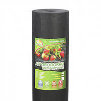 Агроволокно 50 г/мм. кв. 1,07*100 м чорний Growtex, перешкоджає зростанню бур'янів.