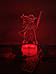 3d-лампа Йода майстер-джедай з мечем з Зоряних воєн, подарунок світильник або нічник, 7 кольорів та 4 режими, фото 2