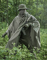Плащ-накидка пончо с капюшоном для военных, балахон от дождя водонепроницаемый, GN7
