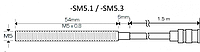 Мікросхема PICOTURN-SM5.1 датчик для системи вимірювання швидкості обертання з різьбленням М5 та кабелем 1,5м довжиною., Виробник: