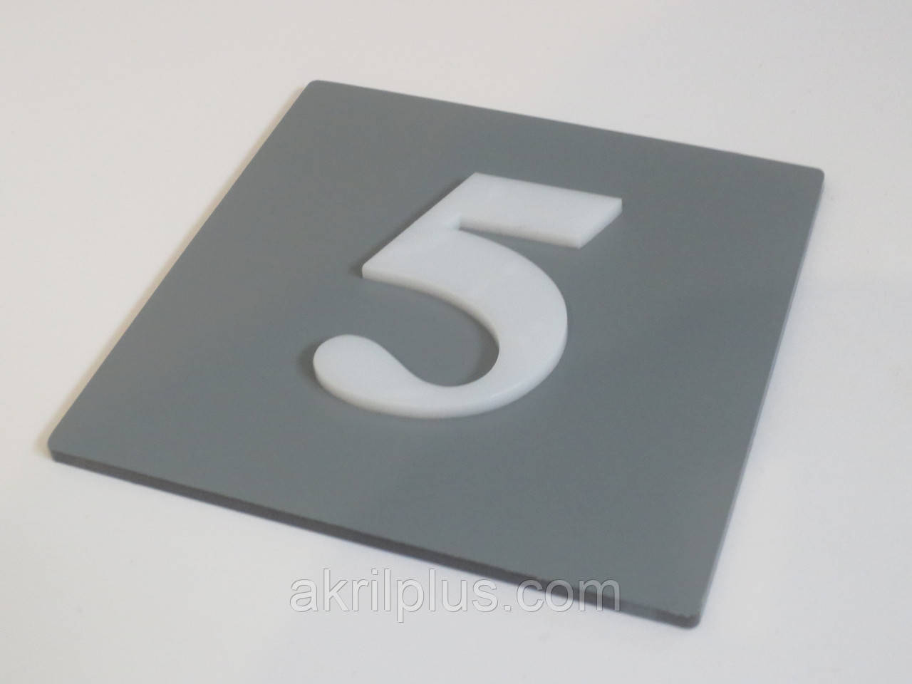 Номерки настінні об"ємні на двері 100*100 мм, фото 1