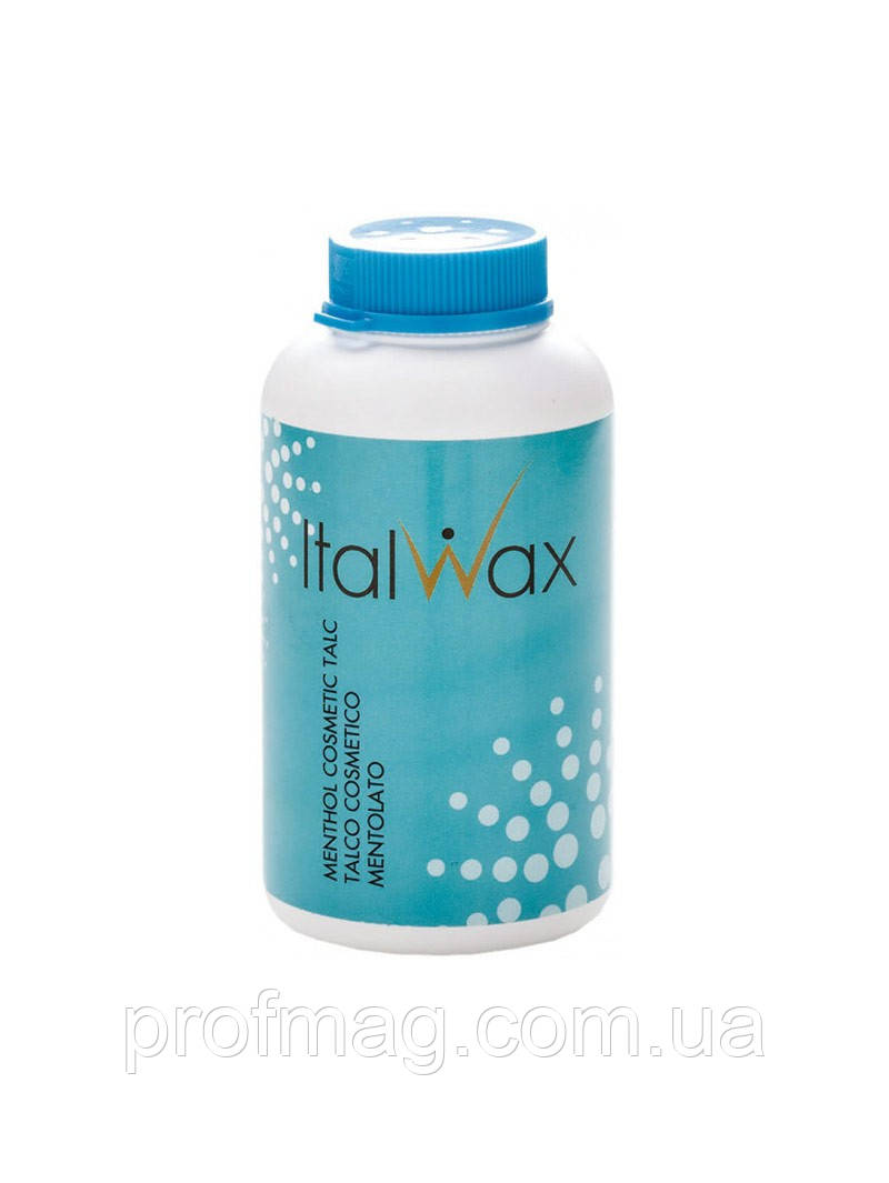 Тальк для депіляції, тальк косметичний, з ментолом Italwax, 150г