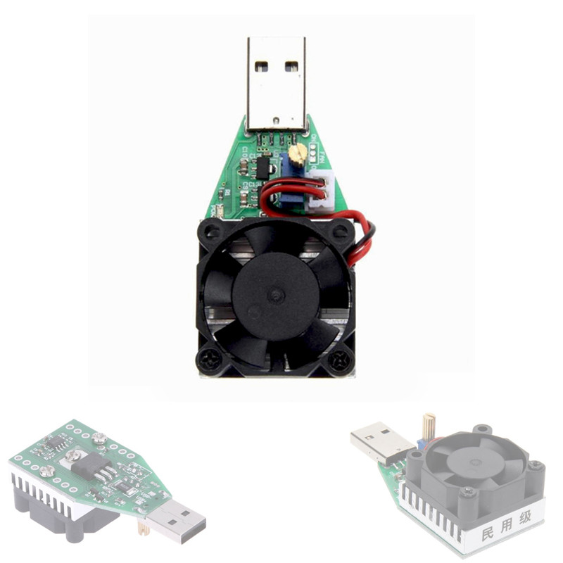USB навантаження з охолодженням 15 Вт, резистор для тестера зарядних пристроїв